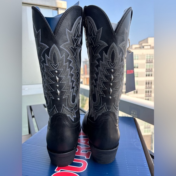 Durango Women’s Black Cowboy Boots Size 8 - Picture 5 of 15